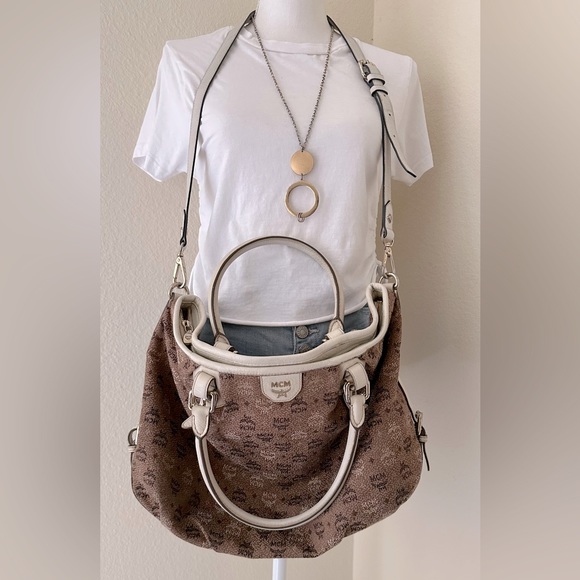 🔥Vintage MCM Brown Canvas Crossbody - Picture 12 of 16